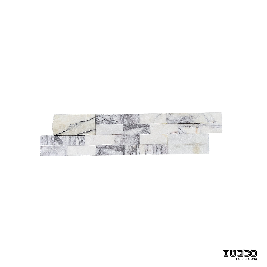 Calacatta Viola Split Face Marble Ledger Panel UK