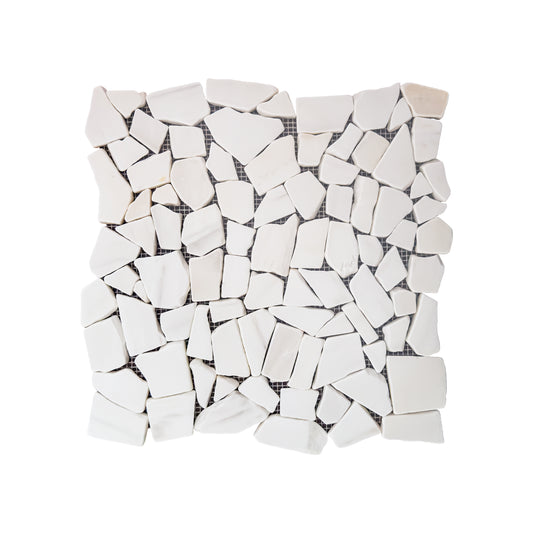 Pebble Dolomite Tumbled Marble Mosaic Tile