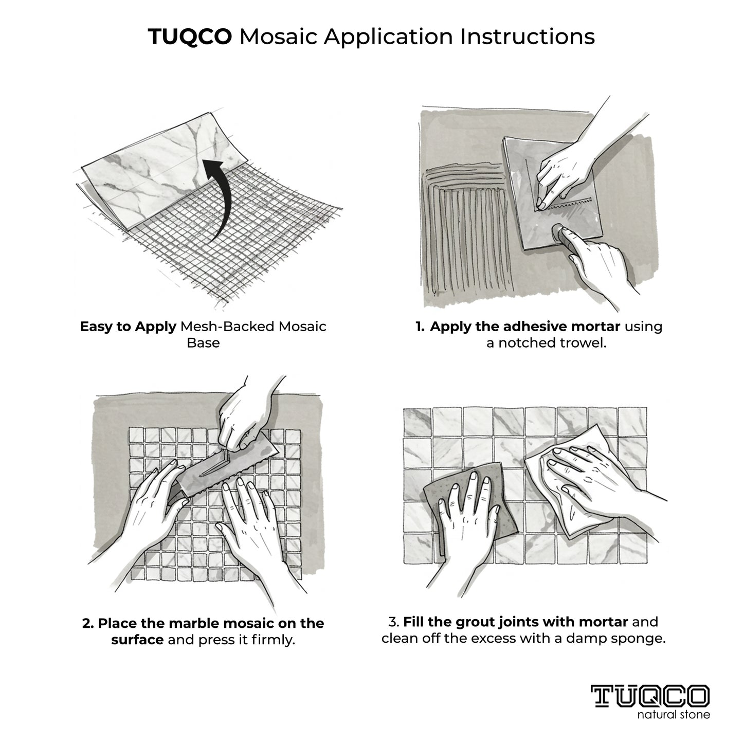 Flower White- Silver Shadow Polished Marble Mosaic Tiles