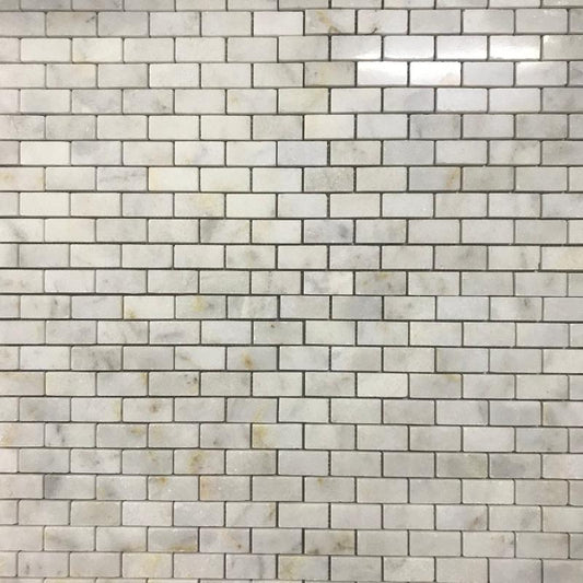 2,3x4,8 Brick Golden Polished Marble Mosaic Tiles