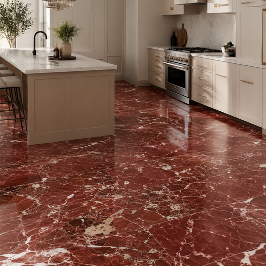 Rojo Alicante Polished Red Marble Wall & Floor Tiles