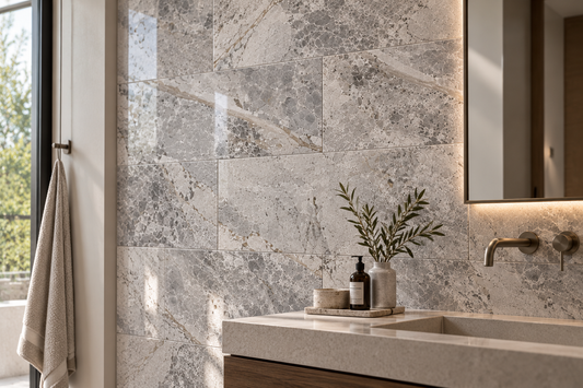 Silver Shadow Polished Marble Wall & Floor Tiles