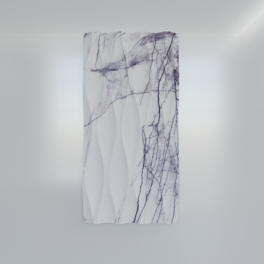 Lilac Wave Marble Tile