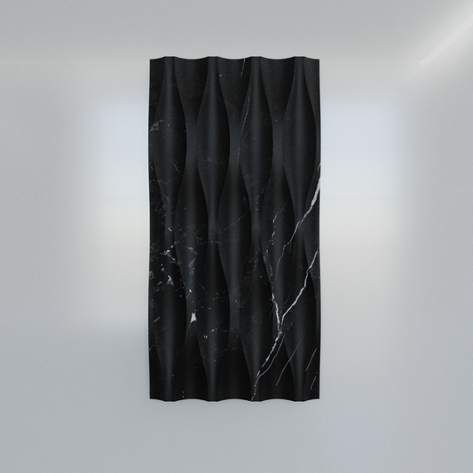 Taurus Black Wave Marble Tile (305 mm x 610 mm)