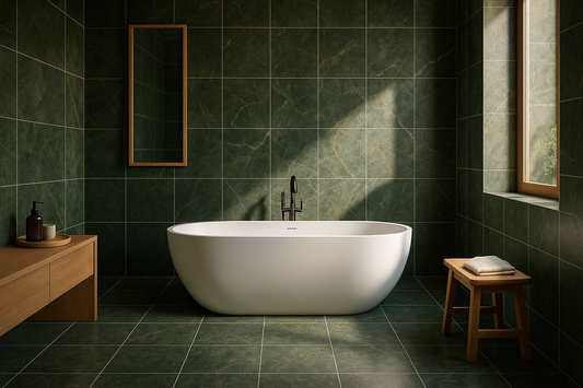 Teos Green Honed Marble Wall & Floor Tiles