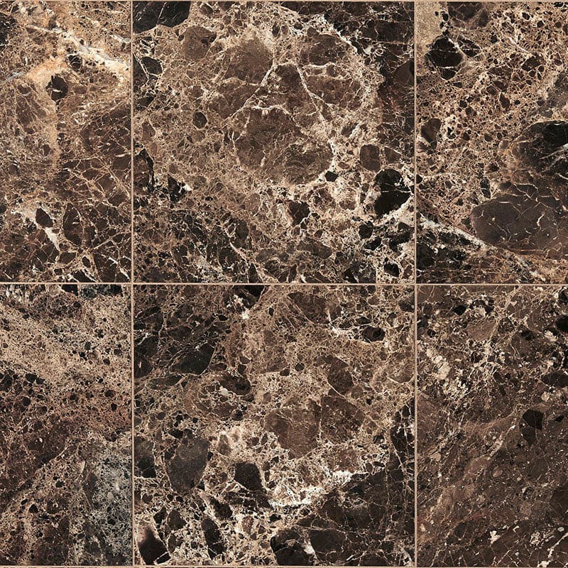 Dark Emperador Premium Brushed Brown Marble Wall & Floor Tiles