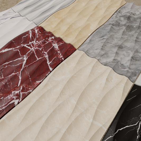 Beige Wave Marble Tile
