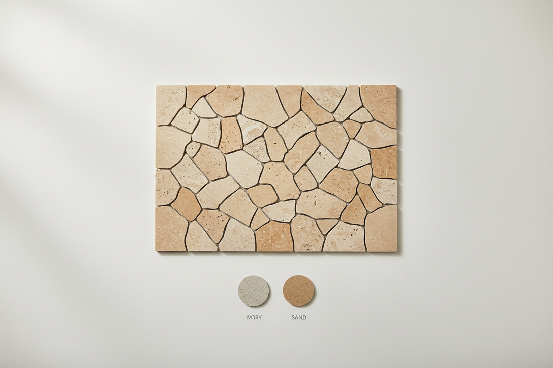 Best Grout Colour for Beige Travertine &amp; Limestone Mosaics (UK Guide)