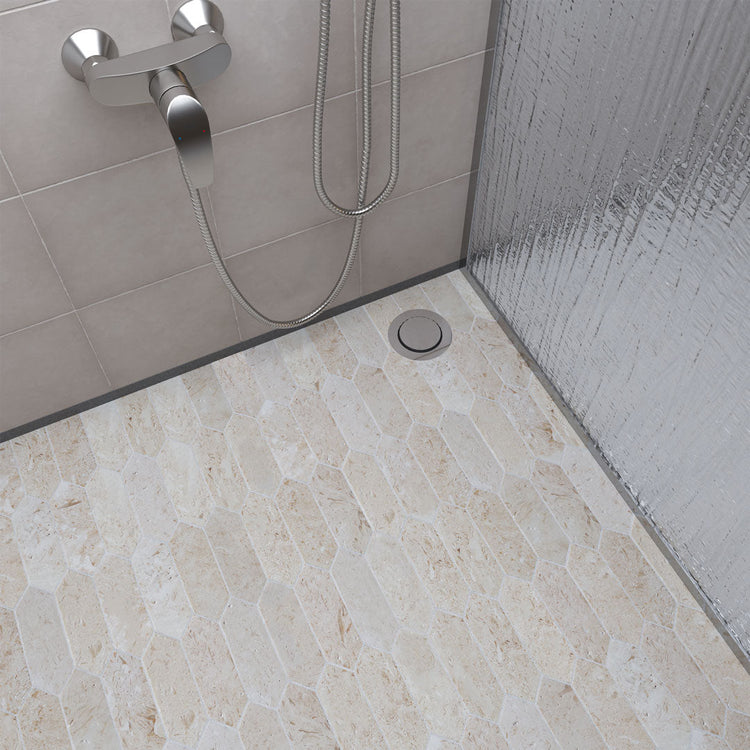 Beige Tiles For Bathroom