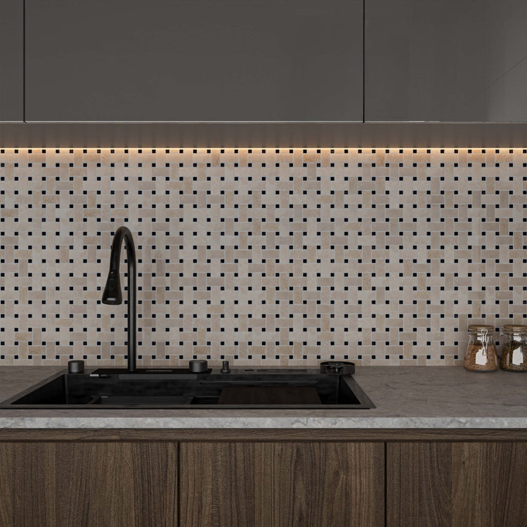 Beige Tiles For Kitchen