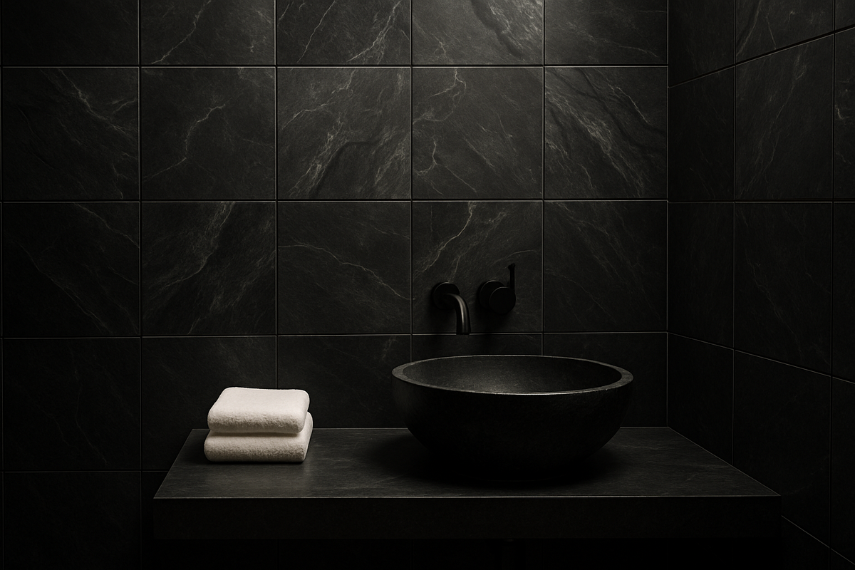 Black Bathroom Tiles