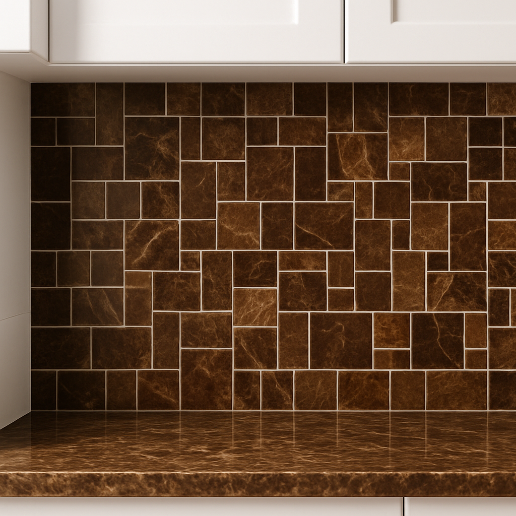Brown Kitchen Tiles