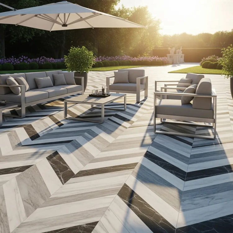 Chevron Tiles For Outdoor