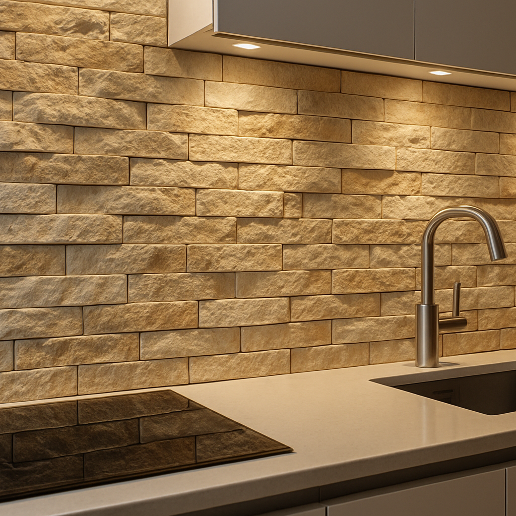 Split Face Kitchen Tiles
