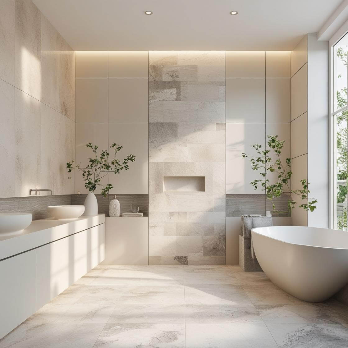 Natural Stone Bathroom Tiles