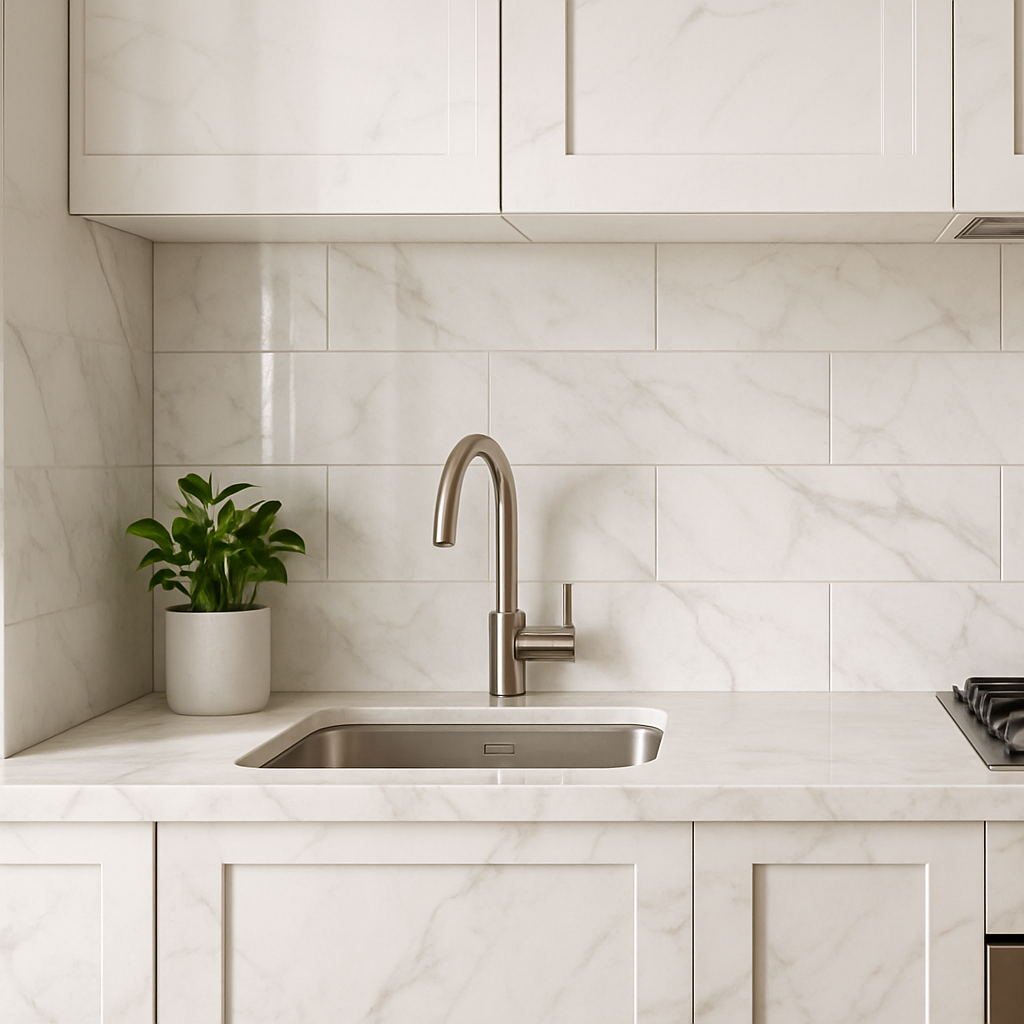 White Kitchen Tiles