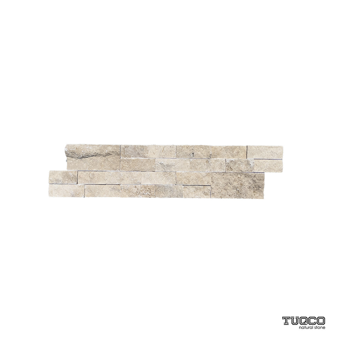 Classic Travertine Split Face Ledger Panel Cladding Wall Tiles