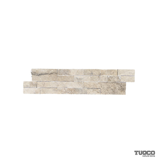 Classic Travertine Split Face Ledger Panel