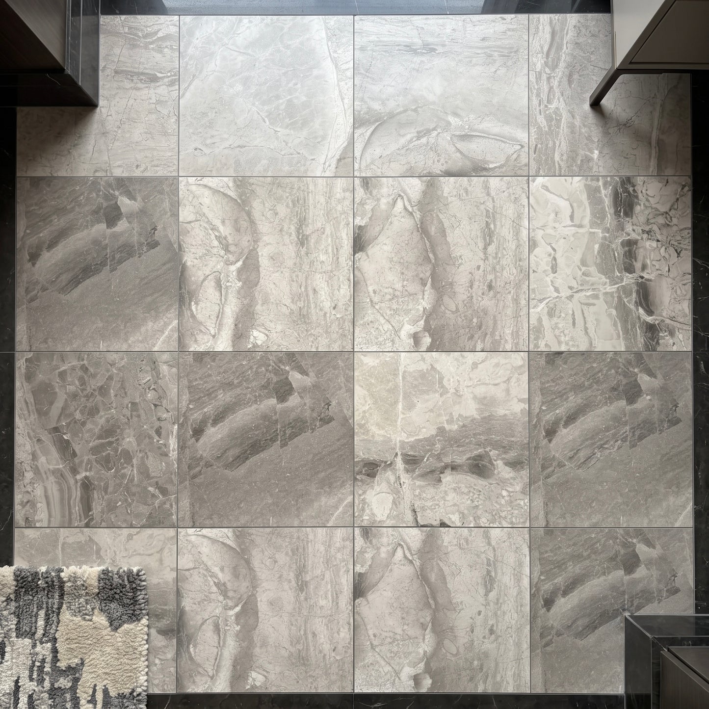 Atlantic Grey Honed Marble Wall & Floor Tiles