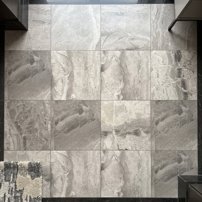 Atlantic Grey Honed Marble Wall & Floor Tiles