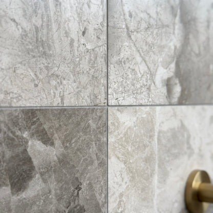 Atlantic Grey Honed Marble Wall & Floor Tiles