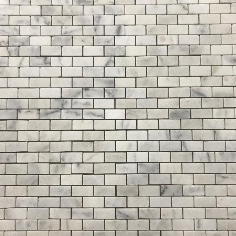 2,3x4,8 Brick Carrara Polished Marble Mosaic Tiles