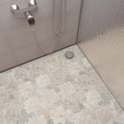 Classic Tumbled Travertine Casablanca Mosaic Tiles Natural Stone Texture