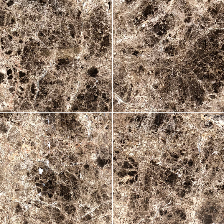 Dark Emperador Premium Polished Marble Wall & Floor Tiles Natural Stone Texture