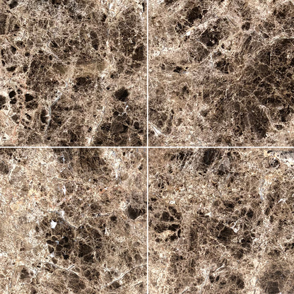 Dark Emperador Premium Polished Marble Wall & Floor Tiles Natural Stone Texture