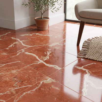 Rojo Alicante Polished Red Marble Wall & Floor Tiles