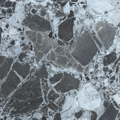 Selene Pitted Marble Wall & Floor Tiles Bathroom Installation