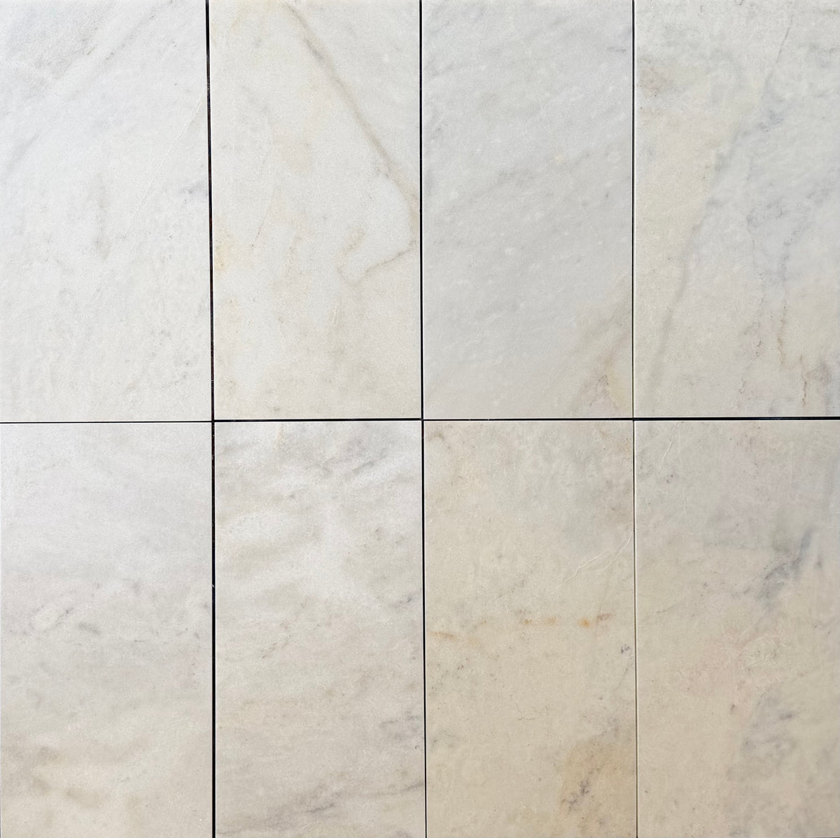 Calacatta Royale Vein White honed marble wall and floor tiles
