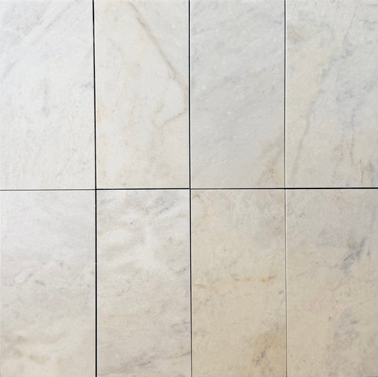 Calacatta Royale Vein White Honed Marble Wall & Floor Tiles