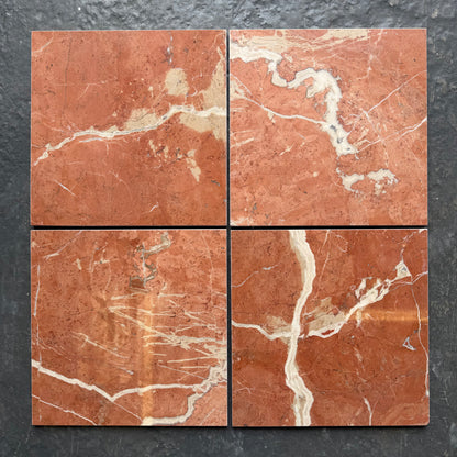 Rojo Alicante Polished Red Marble Wall & Floor Tiles