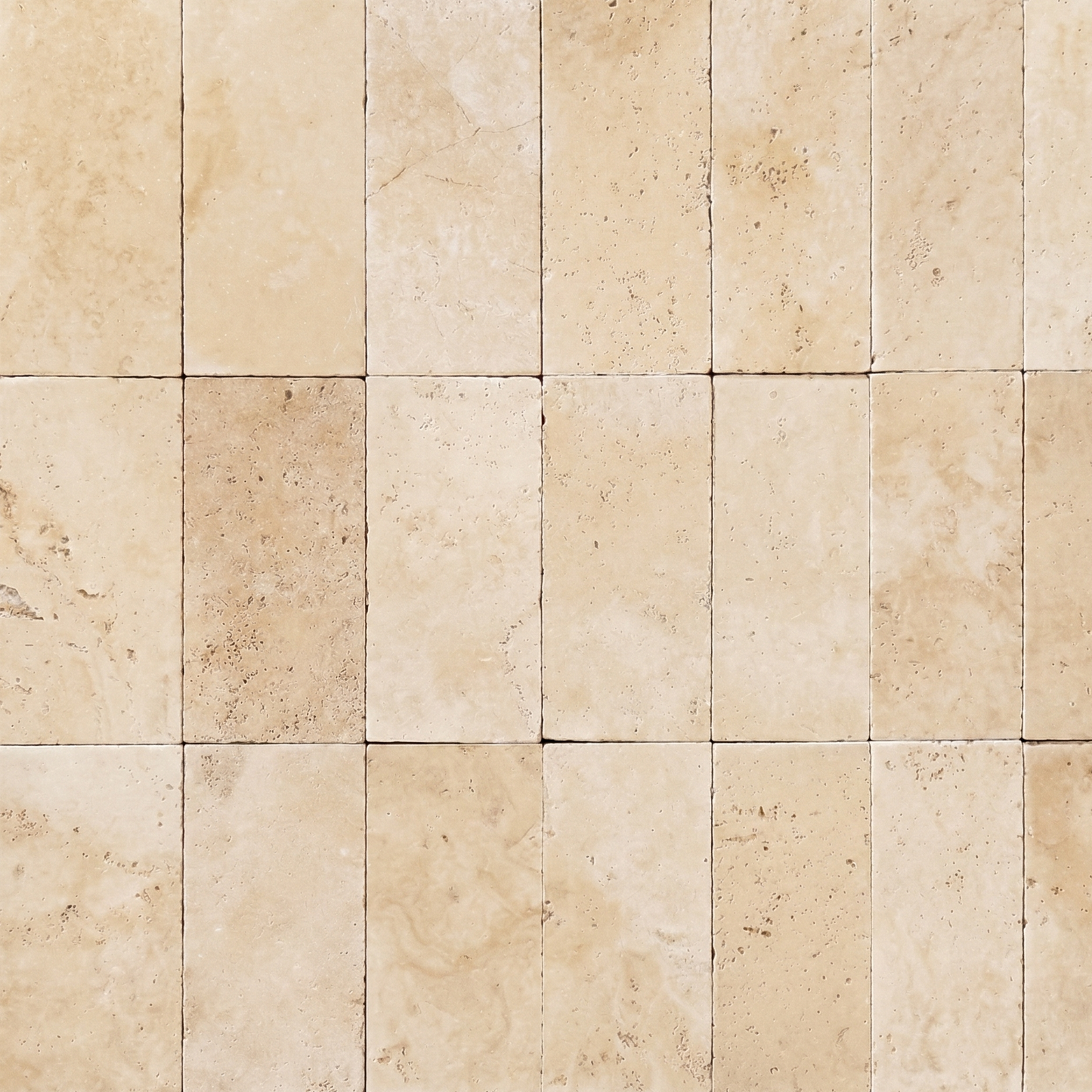 Light Travertine Tumbled Paving Patio Cobble Tiles
