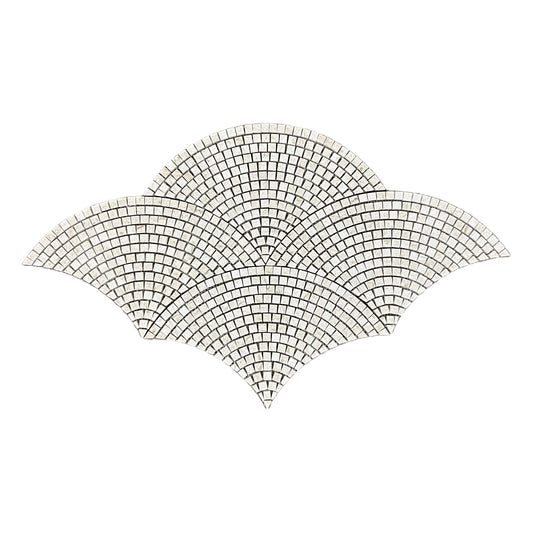 Limestone Fan / Scallop Honed Mosaic Tile UK