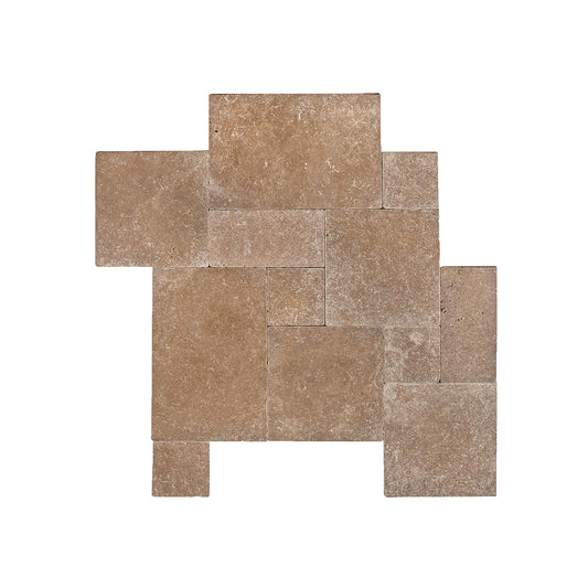 Travertine Noche Versailles Pattern Paving Patio Tile Set
