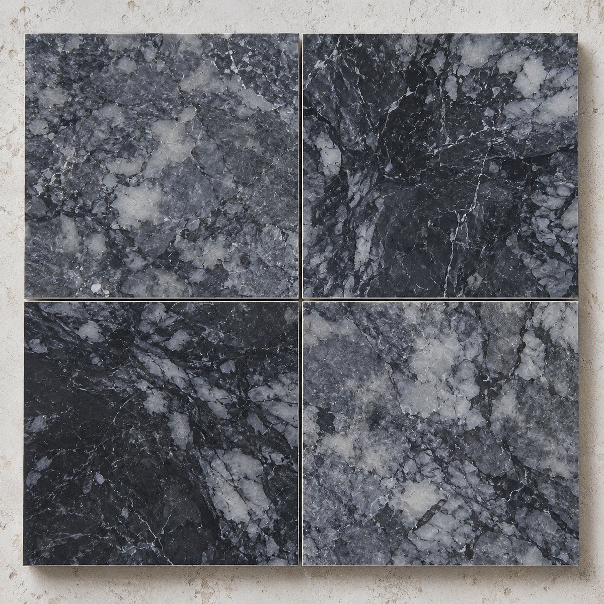 Platinum Black Polished Marble Wall & Floor Tiles