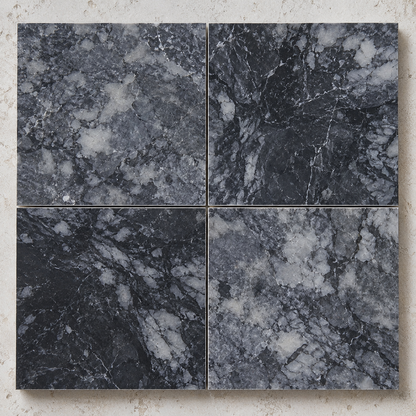 Platinum Black Polished Marble Wall & Floor Tiles