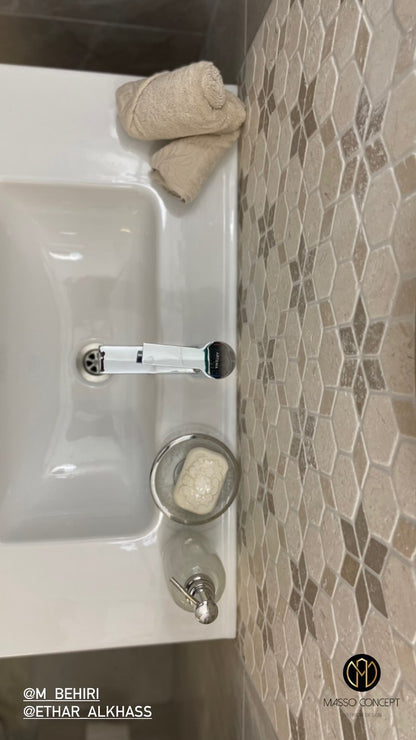 Mix Travertine Tumbled Starline Mosaic Tiles