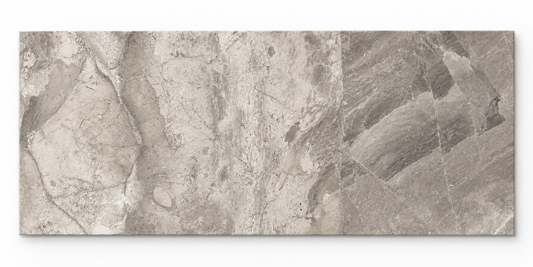Atlantic Grey Honed Marble tile, front view showing the natural stone markings