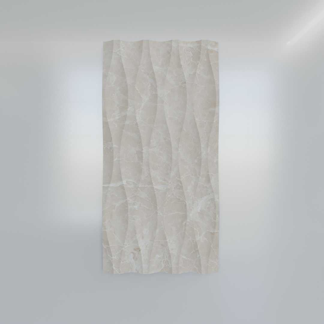Beige Wave Marble Tile