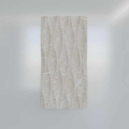 Beige Wave Marble Tile UK