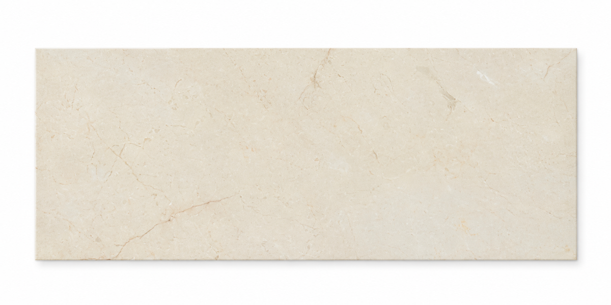 Crema Marfil Premium Polished Marble tiles: front view showing the natural stone surface