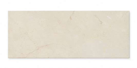Crema Marfil Premium Polished Marble tiles: front view showing the natural stone surface