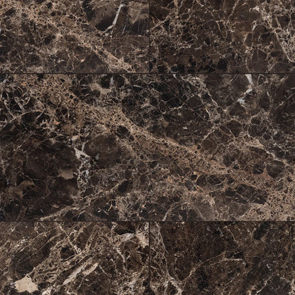 Dark Emperador Premium Honed Brown Marble Wall & Floor Tiles