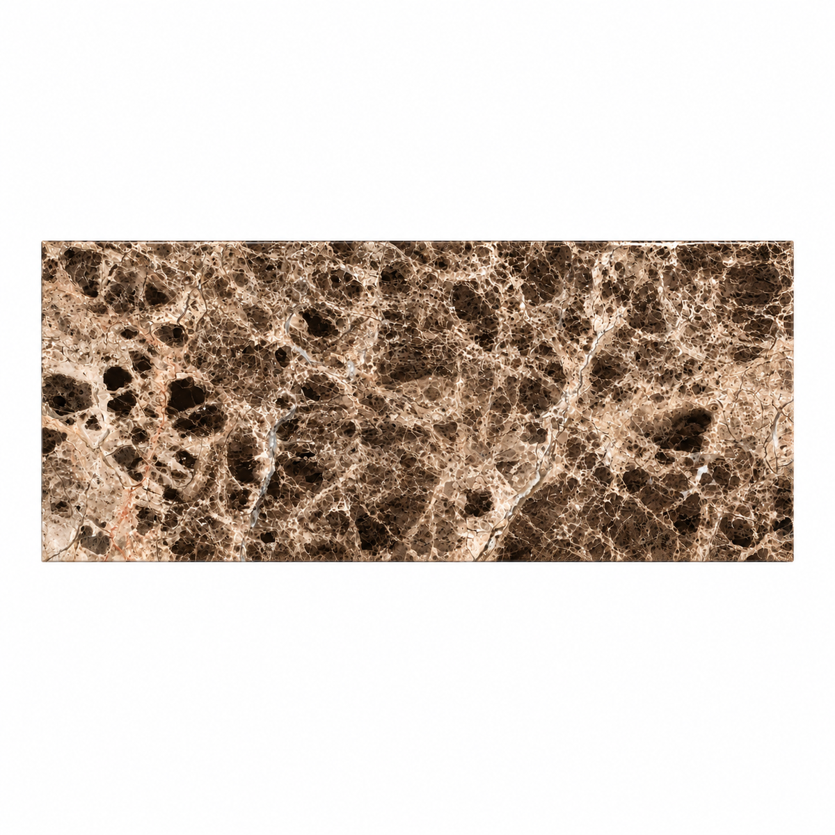 Dark Emperador polished marble wall and floor tiles