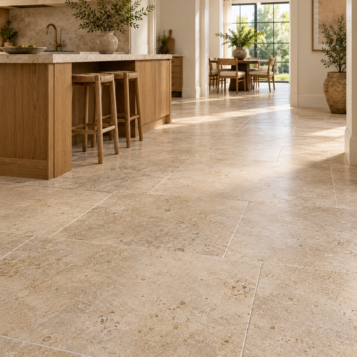 Dijon Brushed Limestone Wall & Floor Tiles