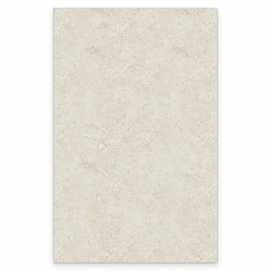 Galala Ivory Light Cream honed limestone 600 x 400 mm tile viewed from above, showing subtle natural markings.