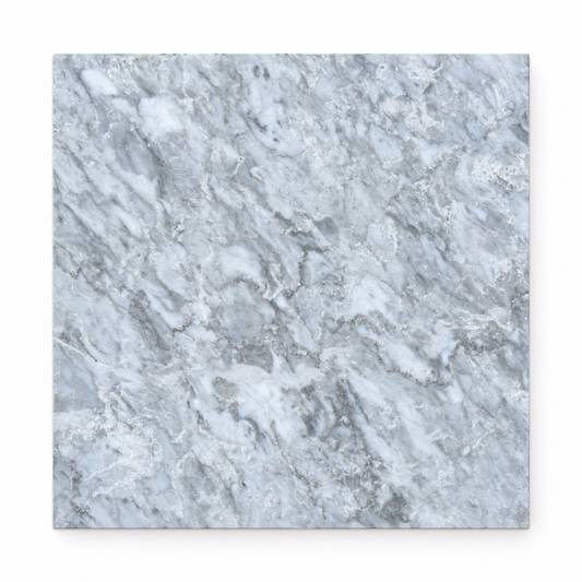 Platinum Grey Honed Marble Wall & Floor Tiles: front view showing its natural marble face